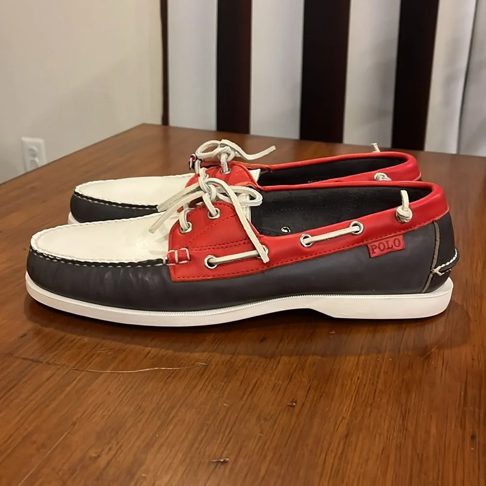 Polo Ralph Lauren Telford 2016 Olympic Team Boat Deck Shoes Made USA Men’s Sz 11